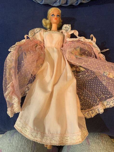 Vintage Mattel Blonde Nape Curl Talking Barbie Doll With Outfit Mute Ebay