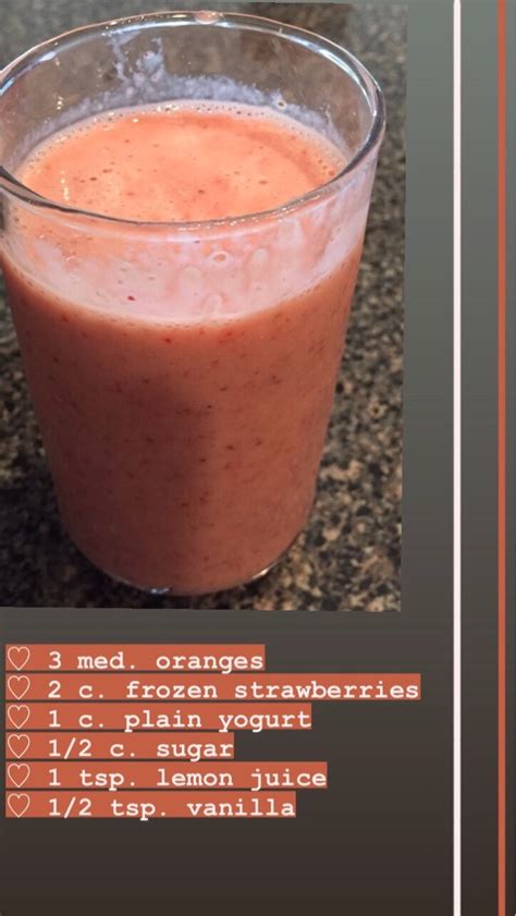 Strawberry Orange Smoothie Directions Calories Nutrition And More