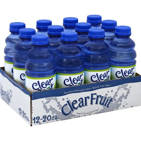 Clear Fruit Water Beverage Pure Non Carbonated Natural Fruit Flavor