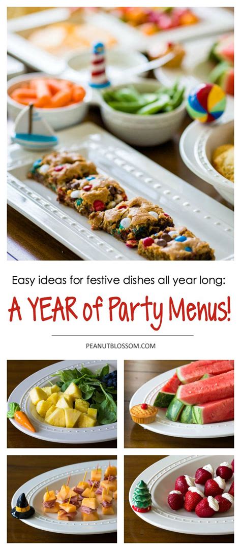 5 Minute Party Menus Easy Entertaining All Year Long Easy Party Food