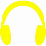 Headphones Without Background Yellow Icon Icons Clip