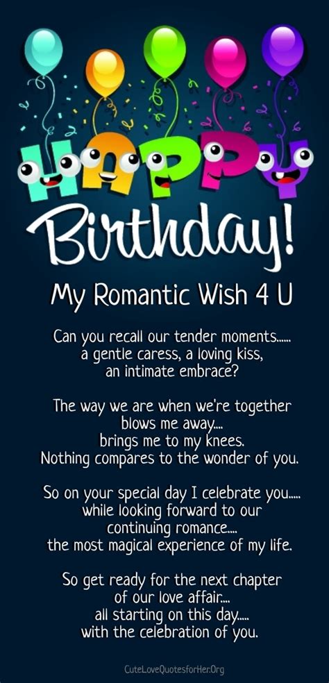 Happy Birthday Love Poems For Her Him With Images