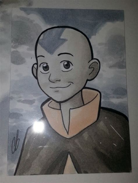 Avatar The Last Airbender Portrait Of Aang By Chris Butler In Sam Johnsons Sketches And