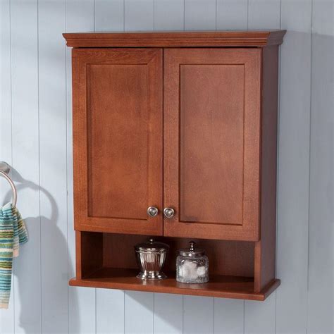 Glacier Bay Lancaster 22 In W X 28 In H X 9 In D Over The Toilet Bathroom Storage Wall
