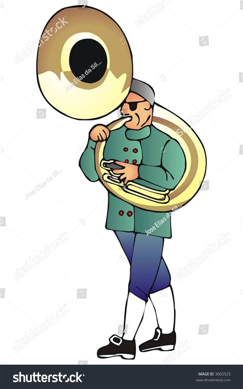 Tuba Player Stock Vector Illustration 3065525 Shutterstock