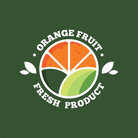 Orange Fruit Logo Design Vector 18891204 Vector Art At Vecteezy