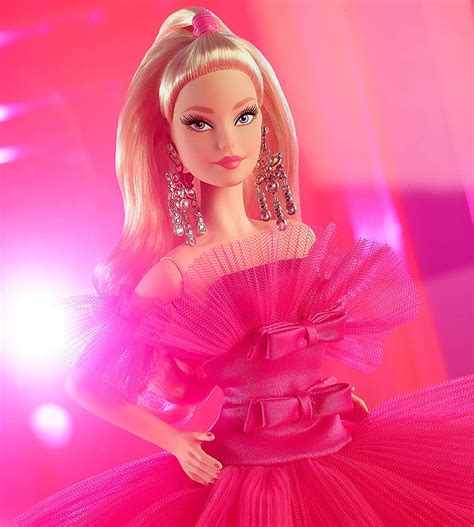 barbie signature pink collection doll silkstone barbie doll in tulle