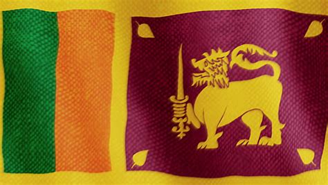 Flag Of Sri Lanka Animation Loop Stockvideos And Filmmaterial 4940315