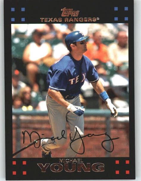 2007 Topps 474 Michael Young Texas Rangers Baseball Cards This