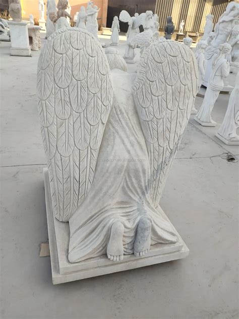 Custom Made White Marble Weeping Angel Grave Monument Headstone Gravestone Tombstone Buy