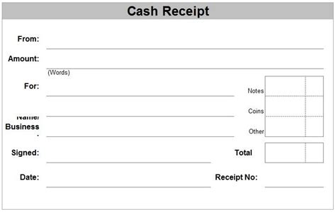 Four Free Receipt Forms For Cash Payments Free Receipt Template