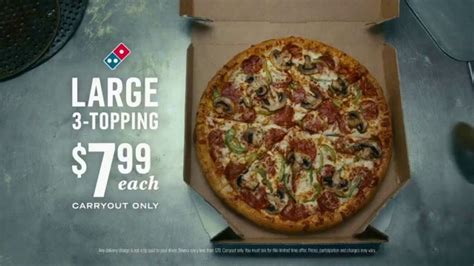 We will use an algorithm to check how busy the store is, the distance of the delivery and the size of the order to. Domino's Carryout Insurance TV Commercial, 'Stuff Happens' - iSpot.tv