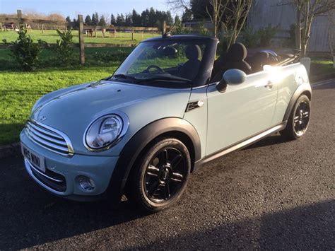 Clare Has Chosen This 2013 Mini Cooper Convertible In Ice Blue 14500