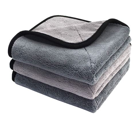 3 Pack Microfiber Cleaning Towels For Cars By Scrub It Super Absorbent