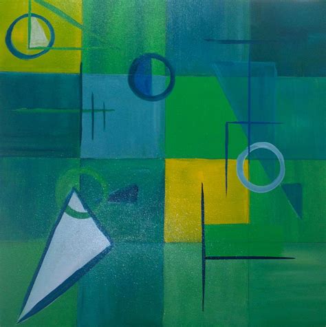 Marvel at the beauty of local original art. Retro 1960s abstract Painting by Mark Malone