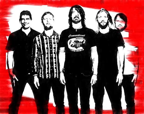 Foo Fighters Graphic Tribute Digital Art By Dan Sproul