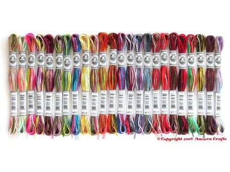 Dmc Coloris Variegated Embroidery Floss 24 Color Collection Etsy