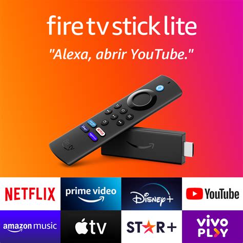 Amazon Fire TV Stick Lite 2ª Geração Full HD com Controle Remoto por