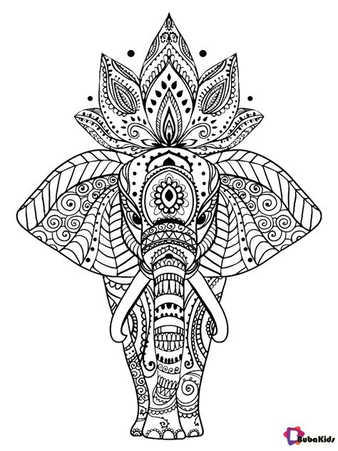 Elephant Mandala Coloring Pages Coloring Pages