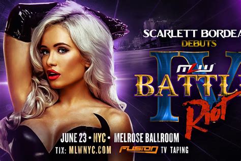 Scarlett Bordeaux Set To Make Mlw Debut At Battle Riot Iv Fightful News