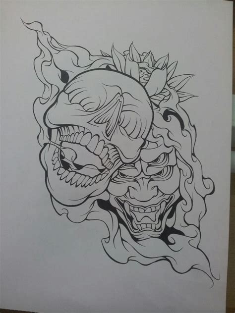 Demon Skull Dark Art Tattoo Japanese Tattoo Art Skull