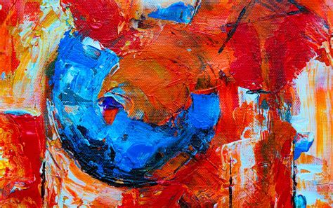 Red and Multicolored Abstract Painting Close-up Photography · Free ...