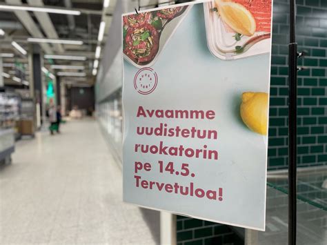 Prisma Linnanmaan uudistus loppusuoralla - laajentunut ruokatori avattiin perjantaina 14.5. - Arina