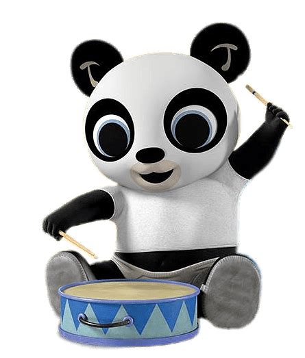 Bing Bunny Character Pando Drumming Transparent Png Stickpng In 2022