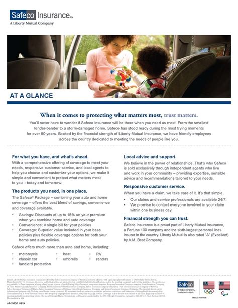 Learn more about nationwide insurance claims. Safeco - Douglas B Johnson Insurance