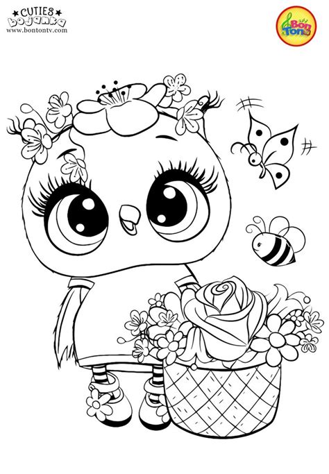 Cuties Coloring Pages For Kids Free Preschool Printables Slatkice 28e