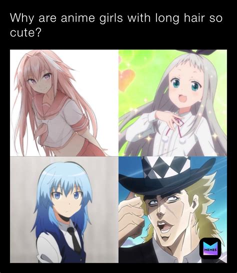 Why Are Anime Girls With Long Hair So Cute Senseiaizawa Memes