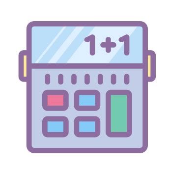 Download icons in all formats. Calculator icons in Cute Color style for graphic design ...