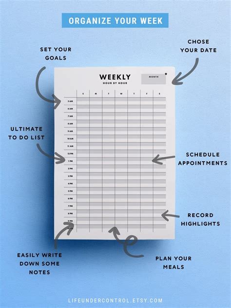 Weekly Home Binder Kit A4 A5 Letter Hole Punch Printables Etsy