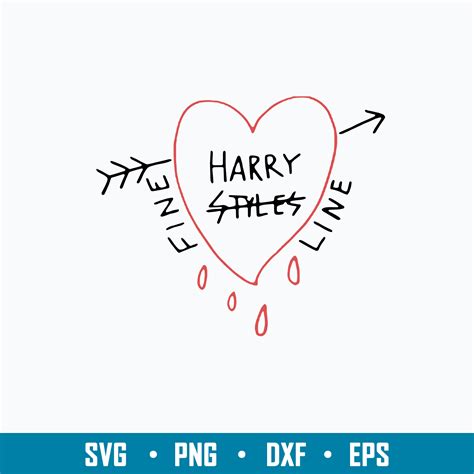 Harry Style Fine Line Svg Harry Style Heart Svg Png Dxf Ep Inspire Uplift