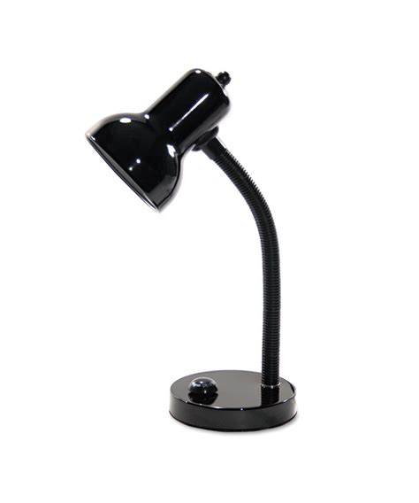 Incandescent Gooseneck Desk Lamp 16 High Black