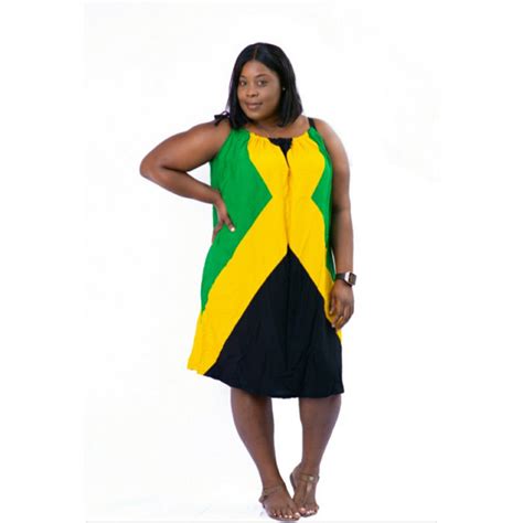 Jamaica Plus Size Flag Dress Everythingjamaica