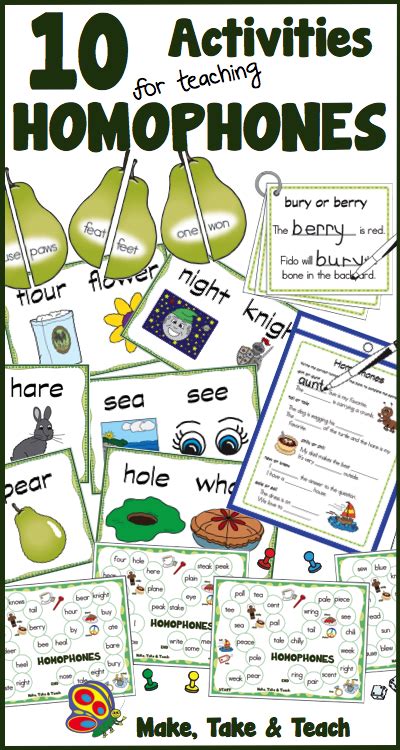 10 Engaging Activities For Teaching Homophones Make Take And Teach