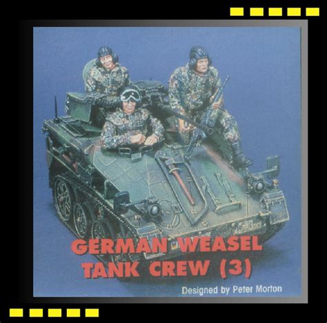 90mm Resin Figure Jaguar 63056 135 German Weasel Tank Crew 3 Resin