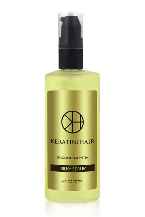 Hair serum forms a thin protective layer on the hair strands. SILICONE HAIR SERUM KERATIN FOR HAIR ANTI-FRIZ, REPAIR ...