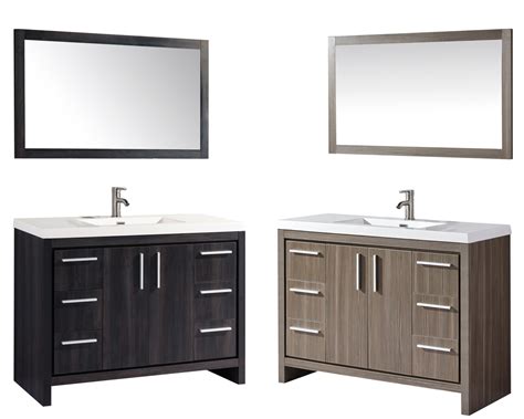 If you have a goal to bathroom vanity with makeup area this selections may help you. Miami 48" Single Sink Bathroom Vanity Set - MTD Vanities