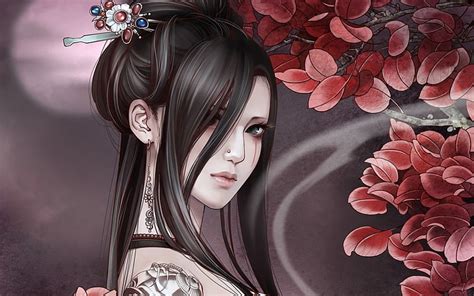 Hd Wallpaper Oriental Woman Illustration Chinese Jx3 Wuxia Zhang