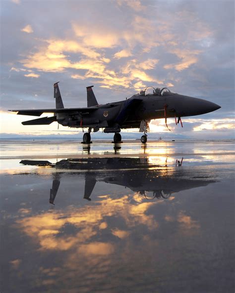 Fighter Jets Free Stock Photo An F 15e Fighter Jet On A Runway At