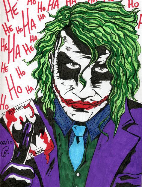 Heath Ledgers Joker By Phoenix 84 On Deviantart