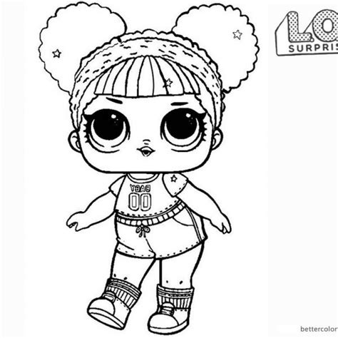 Lol Surprise Doll Coloring Pages Hoops Mvp Glitter Çizimler