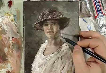 Portrait Oil Painting Demonstration By Mr Picment Video Lessons Of Drawing Painting