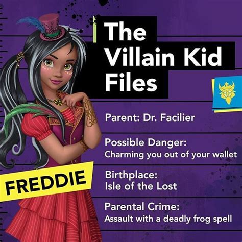 Freddie Of Disney Descendants She Is The Daughter Of Dr Facilier