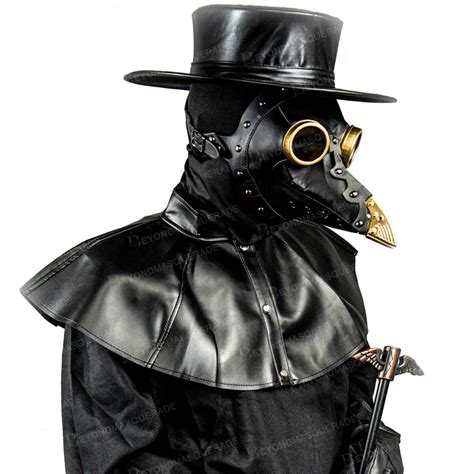 New 2020 Plague Doctor Costume Mask Dress Hat Cosplay Us Free Ship