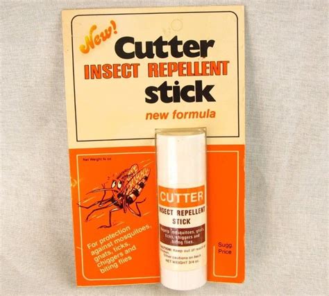 Cutter Insect Repellent Stick Vintage Repels Mosquitoes Gnats Ticks NOS ...