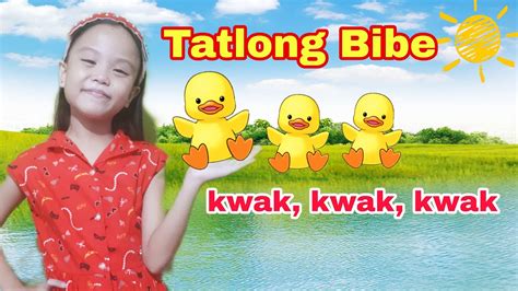 May Tatlong Bibe Awiting Pambata Tagalog 3 Bibe Song Tatlong Bibe With Lyrics And Action