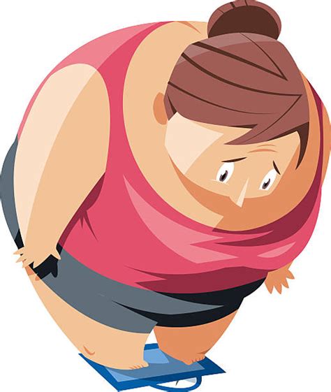 overweight woman concerned illustrations royalty free vector graphics and clip art istock